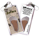 Selma FootWhere® Souvenir Zipper-Pulls. 6 Piece Set. Made in USA-FootWhere® Souvenirs