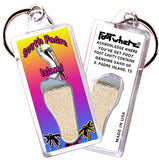 South Padre Island FootWhere® Souvenir Keychain. 72 pieces/6 assorted styles.