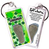 Savannah FootWhere® Souvenir Keychain. Made in USA-FootWhere® Souvenirs