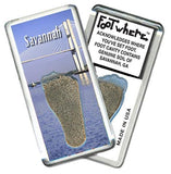 Savannah, GA FootWhere® Souvenir Magnet. Made in USA-FootWhere® Souvenirs