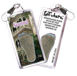 Savannah FootWhere® Souvenir Zipper-Pull. Made in USA-FootWhere® Souvenirs