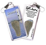 Savannah FootWhere® Souvenir Zipper-Pull. Made in USA-FootWhere® Souvenirs