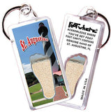 St. Augustine FootWhere® Souvenir Keychain. Made in USA-FootWhere® Souvenirs