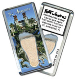Saint Augustine, FL FootWhere® Souvenir Magnet. Made in USA-FootWhere® Souvenirs