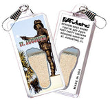 St. Augustine FootWhere® Souvenir Zipper-Pull. Made in USA-FootWhere® Souvenirs