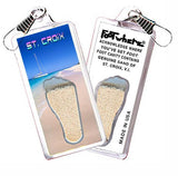 St. Croix, U.S.V.I. FootWhere® Souvenir Zipper-Pull. 72 pieces/6 assorted styles.-FootWhere® Souvenirs