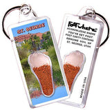 St. George, UT FootWhere® Souvenir Keychain. Made in USA-FootWhere® Souvenirs