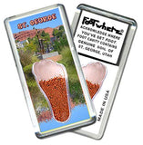 St. George, UT FootWhere® Souvenir Fridge Magnet. Made in USA-FootWhere® Souvenirs