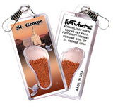 St. George FootWhere® Souvenir Zipper-Pulls. 6 Piece Set. Made in USA - FootWhere® Souvenir Shop