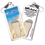 St. John, V.I. FootWhere® Souvenir Zipper-Pull. 72 pieces/6 assorted styles.-FootWhere® Souvenirs