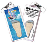 St. John, V.I. FootWhere® Souvenir Zipper-Pull. 72 pieces/6 assorted styles.-FootWhere® Souvenirs