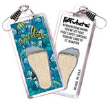 Sint Maarten FootWhere® Souvenir Zipper-Pull. Made in USA-FootWhere® Souvenirs