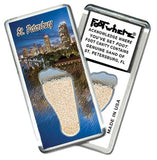 St. Petersburg, FL FootWhere® Souvenir Fridge Magnets. 6 Piece Set. Made in USA - FootWhere® Souvenir Shop