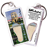 St. Thomas, V.I. FootWhere® Souvenir Key Chain. Made in USA-FootWhere® Souvenirs