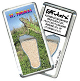 St. Thomas, V.I. FootWhere® Souvenir Magnet. Made in USA-FootWhere® Souvenirs
