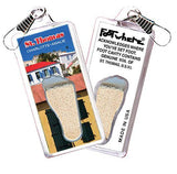 St. Thomas, V.I. FootWhere® Souvenir Zipper-Pull. Made in USA-FootWhere® Souvenirs