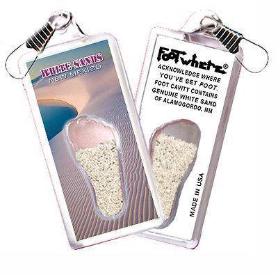 White Sands FootWhere® Souvenir Zipper-Pull. 72 pieces/6 assorted styles.-FootWhere® Souvenirs