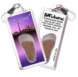 Toronto FootWhere® Souvenir Zipper-Pull. Made in USA-FootWhere® Souvenirs