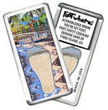 Tybee Island FootWhere® Souvenir Fridge Magnet. Made in USA - FootWhere® Souvenir Shop