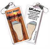 Tybee Island FootWhere® Souvenir Zipper-Pulls. 6 Piece Set. Made in USA - FootWhere® Souvenir Shop