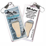Tybee Island FootWhere® Souvenir Zipper-Pulls. 6 Piece Set. Made in USA - FootWhere® Souvenir Shop