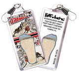 Tampa FootWhere® Souvenir Zipper-Pull. Made in USA-FootWhere® Souvenirs