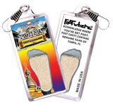 Tampa FootWhere® Souvenir Zipper-Pull. Made in USA-FootWhere® Souvenirs