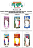 Tucson FootWhere® Souvenir Zipper-Pull. 72 pieces/6 assorted styles.-FootWhere® Souvenirs