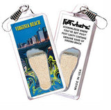Virginia Beach FootWhere® Souvenir Zipper-Pulls. 6 Piece Set. Made in USA - FootWhere® Souvenir Shop