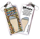 Venice Beach FootWhere® Souvenir Zipper-Pull. Made in USA-FootWhere® Souvenirs