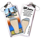 Venice Beach FootWhere® Souvenir Zipper-Pulls. 6 Piece Set. Made in USA - FootWhere® Souvenir Shop