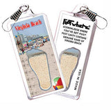 Virginia Beach FootWhere® Souvenir Zipper-Pull. Made in USA-FootWhere® Souvenirs