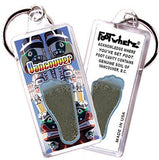 Vancouver FootWhere® Souvenir Keychain. Made in USA-FootWhere® Souvenirs