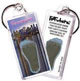 Vancouver FootWhere® Souvenir Keychain. Made in USA-FootWhere® Souvenirs