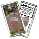 Williamsburg, VA FootWhere® Souvenir Magnet. Made in USA-FootWhere® Souvenirs