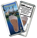 Williamsburg FootWhere® Souvenir Fridge Magnets. 6 Piece Set. Made in USA - FootWhere® Souvenir Shop