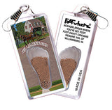 Williamsburg, VA FootWhere® Souvenir Zipper-Pull. 72 pieces/6 assorted styles.