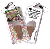 Williamsburg, VA FootWhere® Souvenir Zipper-Pull. 72 pieces/6 assorted styles.