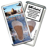 Wichita, KS FootWhere® Souvenir Fridge Magnet. Made in USA-FootWhere® Souvenirs