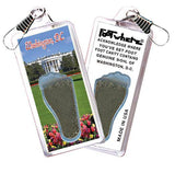 Washington, D.C. FootWhere® Souvenir Zipper-Pull. Made in USA-FootWhere® Souvenirs