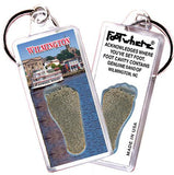 Wilmington FootWhere® Souvenir Keychains. 6 Piece Set. Made in USA - FootWhere® Souvenir Shop