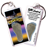 Wilmington, NC FootWhere® Souvenir Keychain. 72 pieces/6 assorted styles.