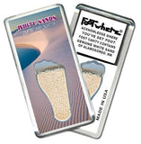 White Sands, NM FootWhere® Souvenir Fridge Magnet. Made in USA-FootWhere® Souvenirs