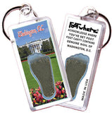 Washington, D.C. FootWhere® Souvenir Keychains. 6 Piece Set. Made in USA - FootWhere® Souvenir Shop