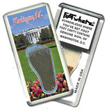 Washington, D.C. FootWhere® Souvenir Keychain. Made in USA-FootWhere® Souvenirs