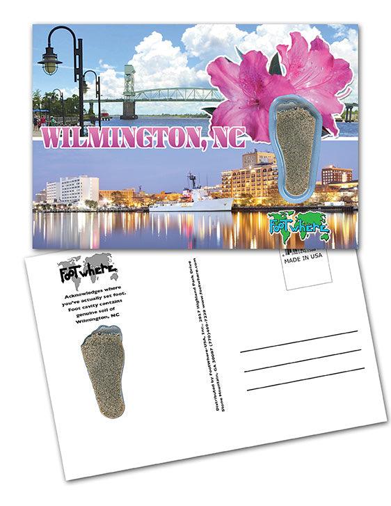 Wilmington, NC FootWhere® Souvenir Postcard-FootWhere® Souvenirs