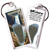 Yellowstone FootWhere® Souvenir Keychains. 6 Piece Set. Made in USA - FootWhere® Souvenir Shop