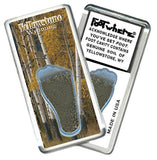 Yellowstone, WY FootWhere® Souvenir Magnet. Made in USA-FootWhere® Souvenirs