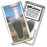 Yellowstone, WY FootWhere® Souvenir Magnet. Made in USA-FootWhere® Souvenirs