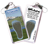 Yellowstone, WY  FootWhere® Souvenir Zipper-Pull. 72 pieces/6 assorted styles.